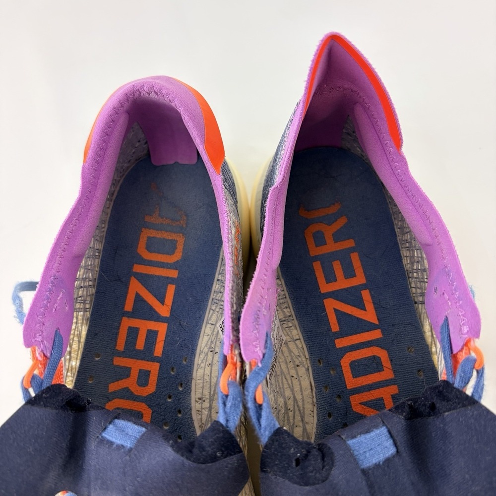 Adidas Adizero Prime X Strung Gray Navy Running Shoes Men's US 7.5 - Picture 7 of 10